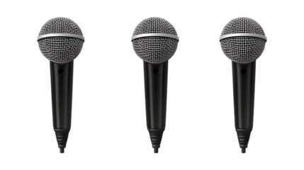 Pack Collection Monochrome Sphere and Rod Abstract Art Three Variations set against transparent background