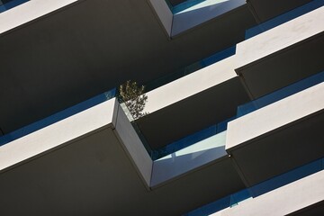 Block of Apartments with Balcony