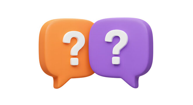 Alphabet fridge magnets spelling words for children learning colors in a question mark speech bubble