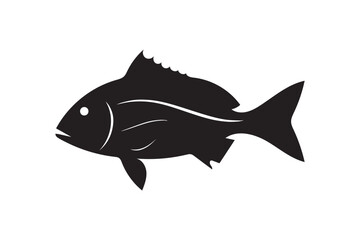 Obraz premium Grunt fish silhouette