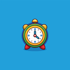 Cartoon classic clock illustration art