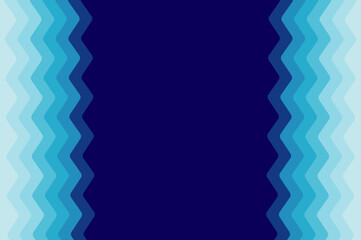 Geometric rounded line striped with neon blue color. Retro style design template abstract background with copy space.