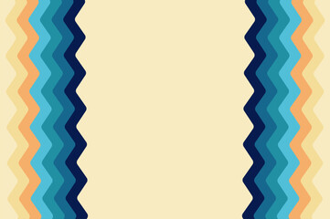 Geometric rounded line striped with retro colorful. Retro style design template abstract background with copy space.