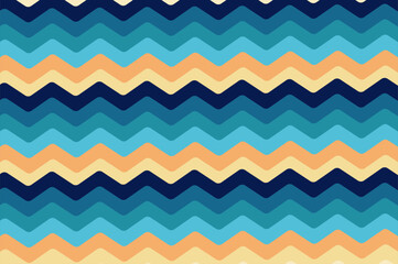 Geometric rounded line striped with retro colorful. Retro style design template abstract background with copy space.