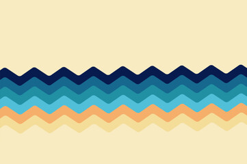 Geometric rounded line striped with retro colorful. Retro style design template abstract background with copy space.