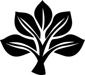 Minimalist small leaf Logotype Icon