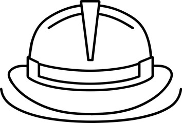 Minimalist Construction Hat Icon