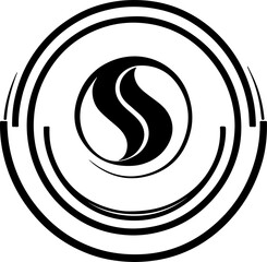 Abstract modern minimalist business logotype design for branding or corporate identity