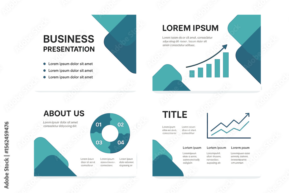 Poster create business presentation templates with customized backgrounds and page layouts for brochures, b