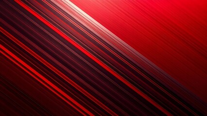 Abstract red and black background with metallic strips