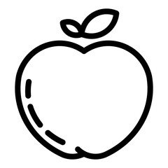 Apple icon vector pixel perfect line