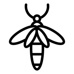 Mosquito icon vector pixel perfect line
