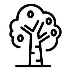 Tree icon vector pixel perfect line