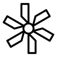 Propeller icon vector pixel perfect line