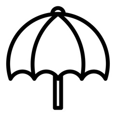 Umbrella icon vector pixel perfect line