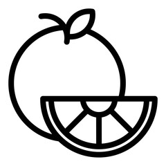 Orange icon vector pixel perfect line