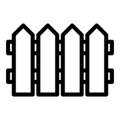 Fence icon vector pixel perfect line