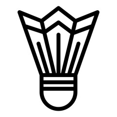 Shuttlecock icon vector pixel perfect line