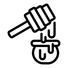 Honey icon vector pixel perfect line
