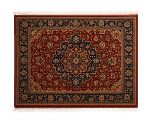 Fototapeta premium A traditional Persian-style kitchen rug with ornate patterns, providing an elegant touch to a classic-style kitchen in a historic home.