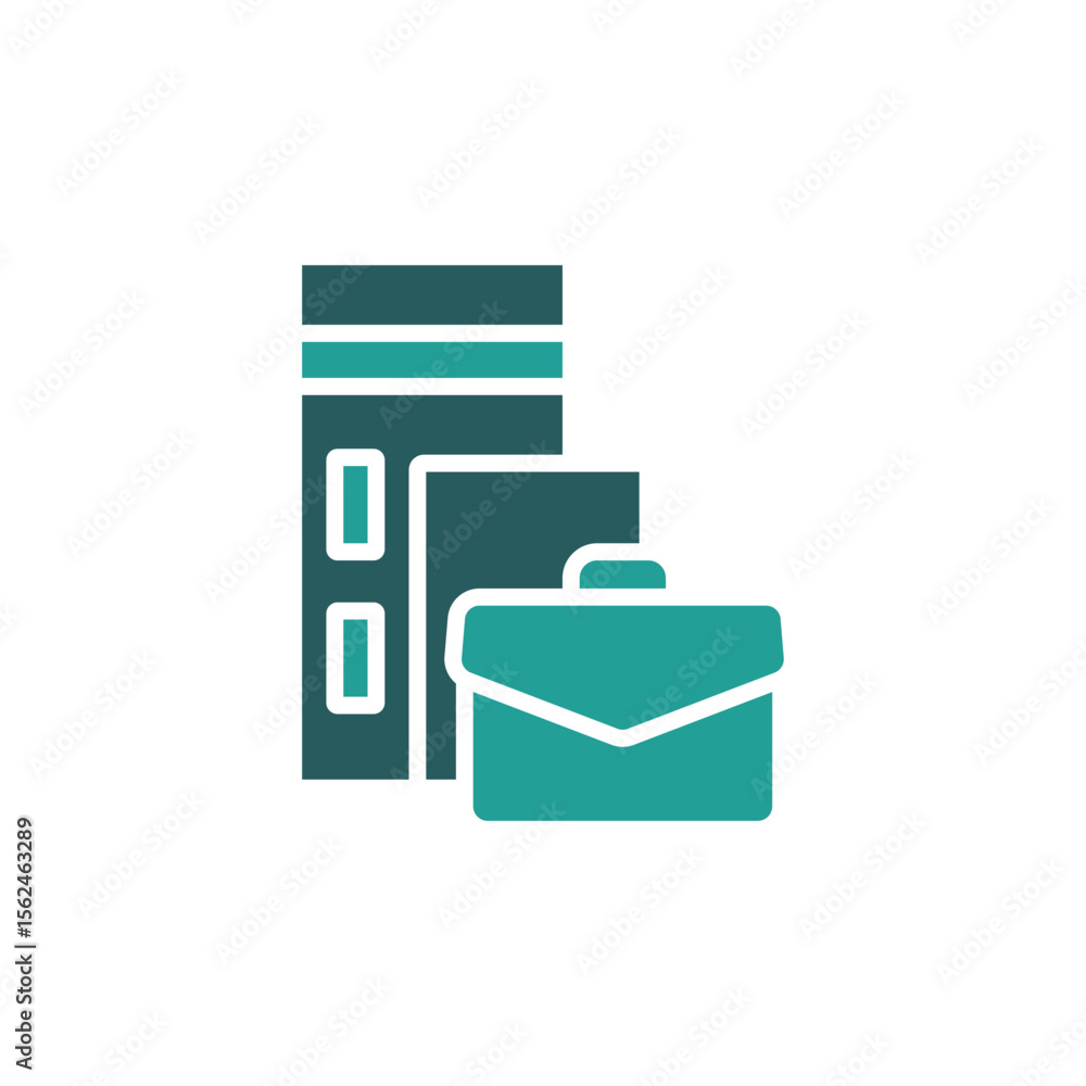 Poster office icon. vector.editable stroke.linear style sign for use web design,logo.symbol illustration.