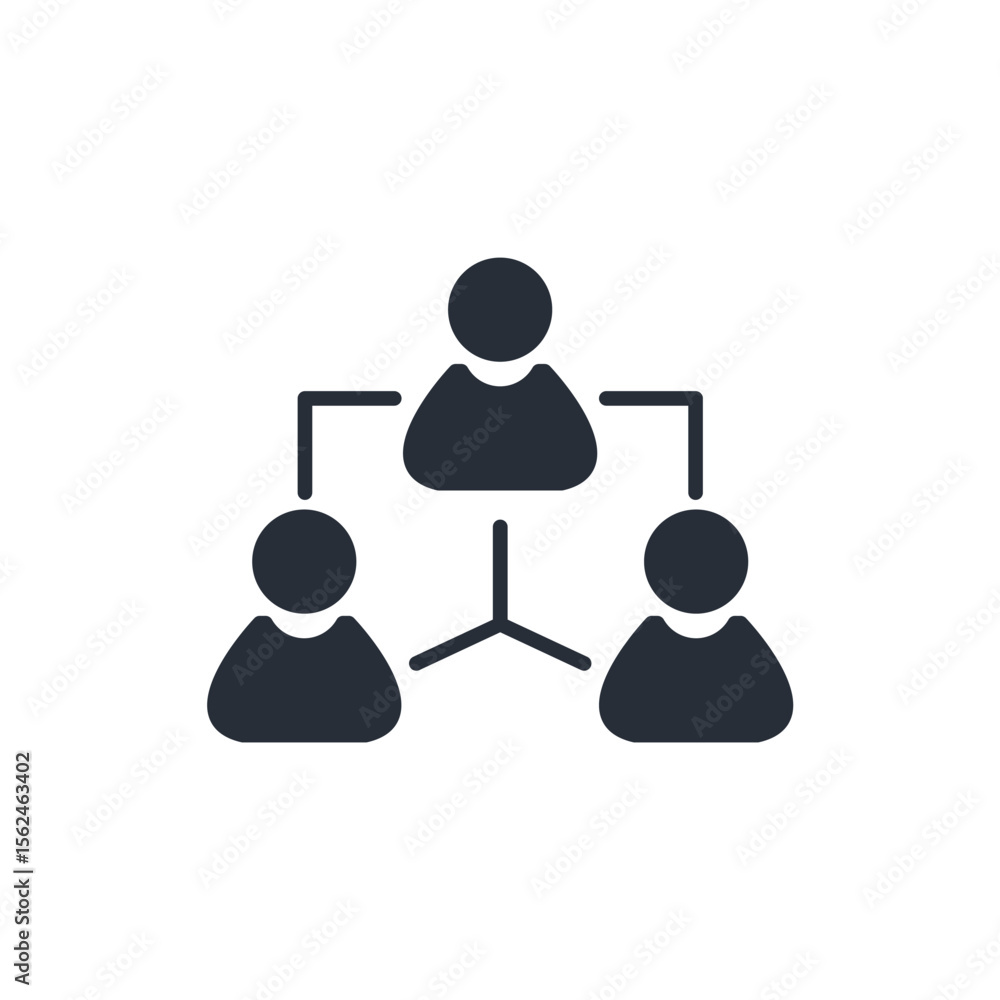 Poster manager icon. vector.editable stroke.linear style sign for use web design,logo.symbol illustration.