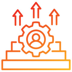 Skill Development Line Gradient Icon
