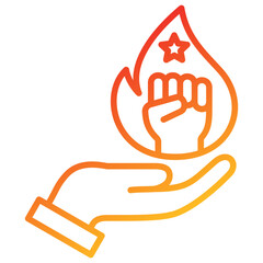 Spirit Line Gradient Icon