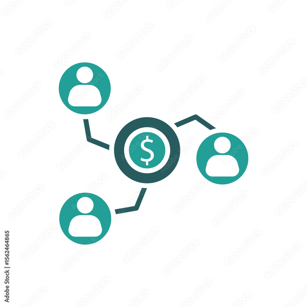 Poster business structure icon. vector.editable stroke.linear style sign for use web design,logo.symbol ill