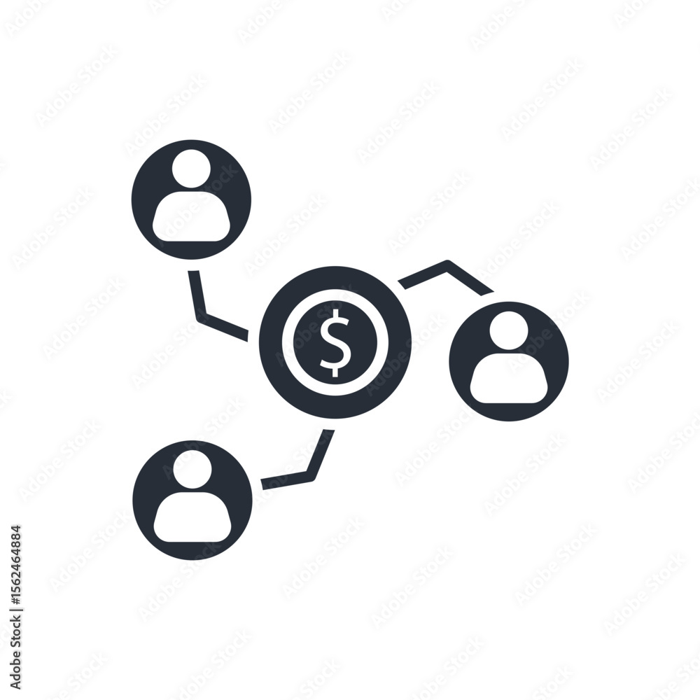 Poster business structure icon. vector.editable stroke.linear style sign for use web design,logo.symbol ill