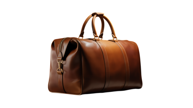 Lightweight Luggage for Weekend Travel on Transparent Background