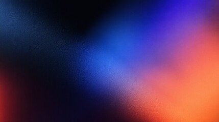 Fototapeta premium Abstract textured background with a gradient of blue purple and orange light