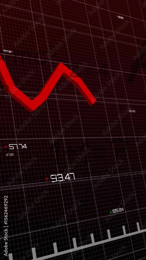 Poster animation of financial data processing over grid