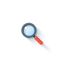 magnifying glass isolated on white icon