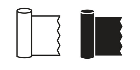 Aluminum foil icon vector, Symbol, logo illustrations