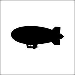 Blimp silhouette icon