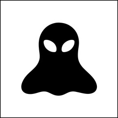Blob alien silhouette icon