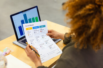 Teamwork and project planning with a scrum board
