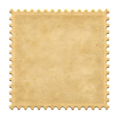 Vintage postage stamp template perfect for artistic and craft designs isolated on white background