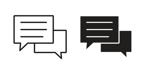 Feedback icon Black and White Vector Graphic