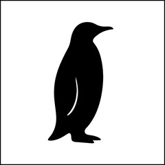 Penguin silhouette icon
