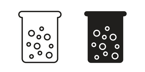 Hard Water icon Black and White Vector Graphic