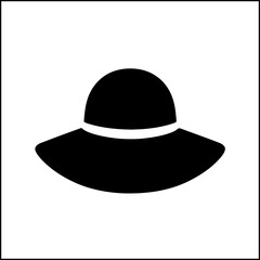 Sunhat silhouette icon