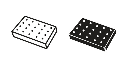 Mattress icon Black and White Vector Graphic