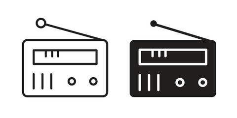 Radio icon vector, Symbol, logo illustrations