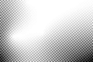 Retro halftone dot pattern in bold black and white, ideal for comic book effects, pop art themes, and dynamic graphic compositions.