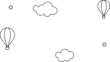 vector illustration of a heart shaped balloon