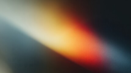 Diagonal gradient of light and shadow with textured surface in warm and cool tones