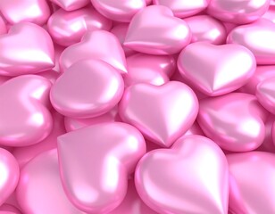 pink hearts background
