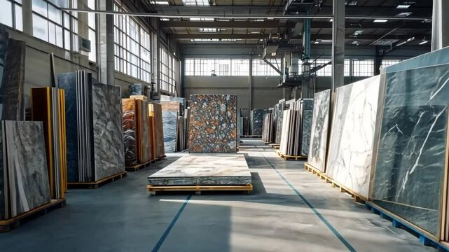 Warehouse of Marble Slabs: A Stunning Display of Natural Stone
